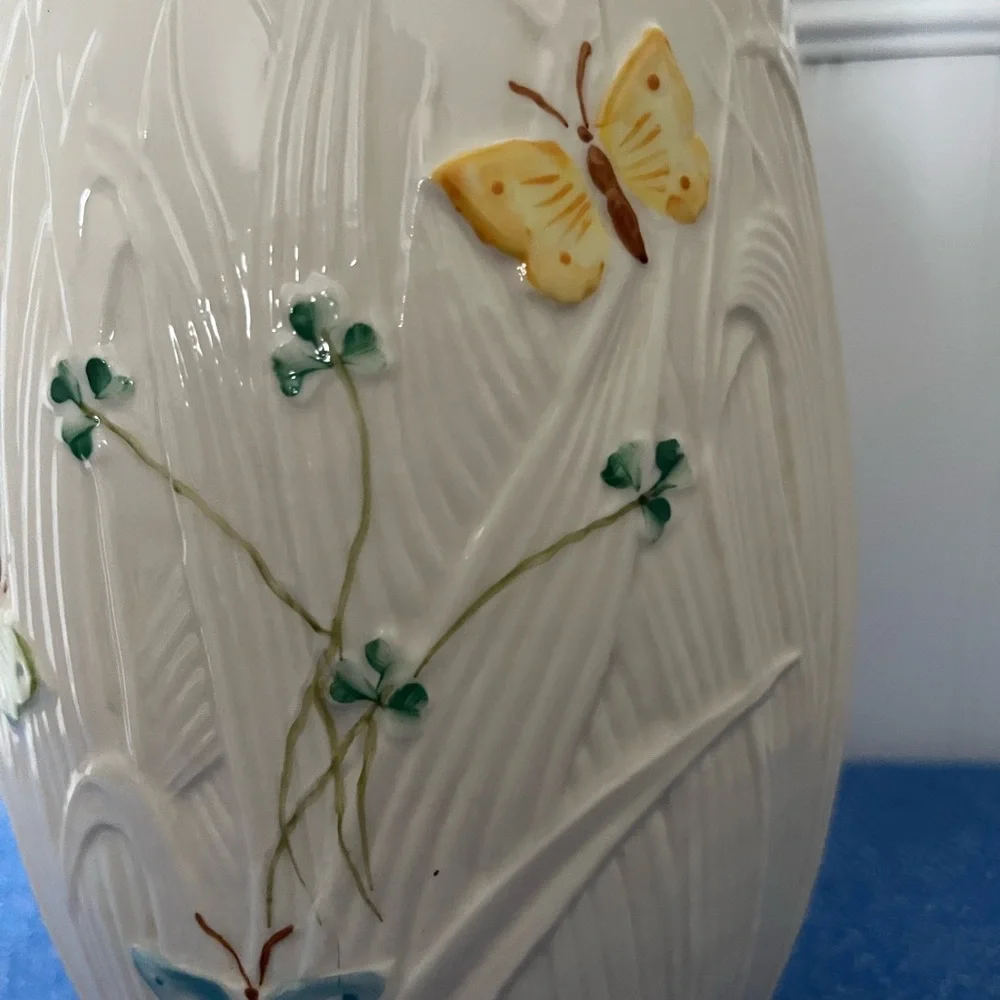 Belleek Millennium 2000 Butterfly Vase